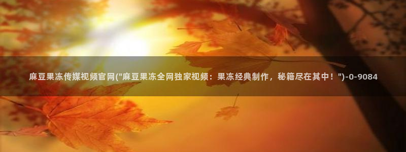 麻豆视频页面关键词