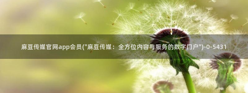 麻豆短剧